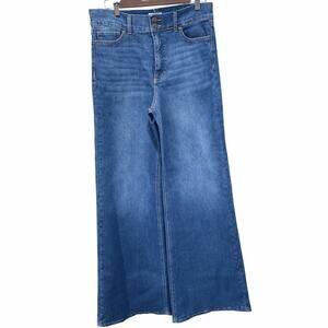 Sofía Jeans by Sofia Vergara 12 High Rise Wide Leg Flare Boho Trendy Comfort